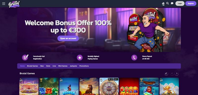 Avis sur le site Brutal Casino