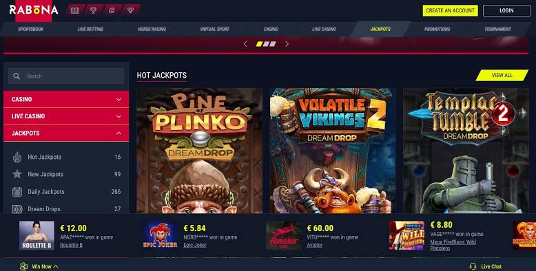 Rabona Online Casino – Bewertung 2026